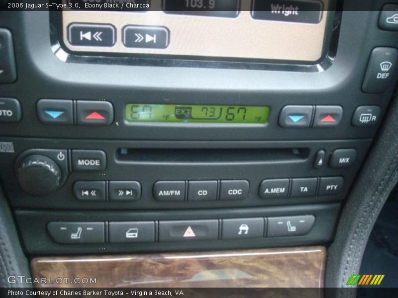 Ebony Black / Charcoal 2006 Jaguar S-Type 3.0