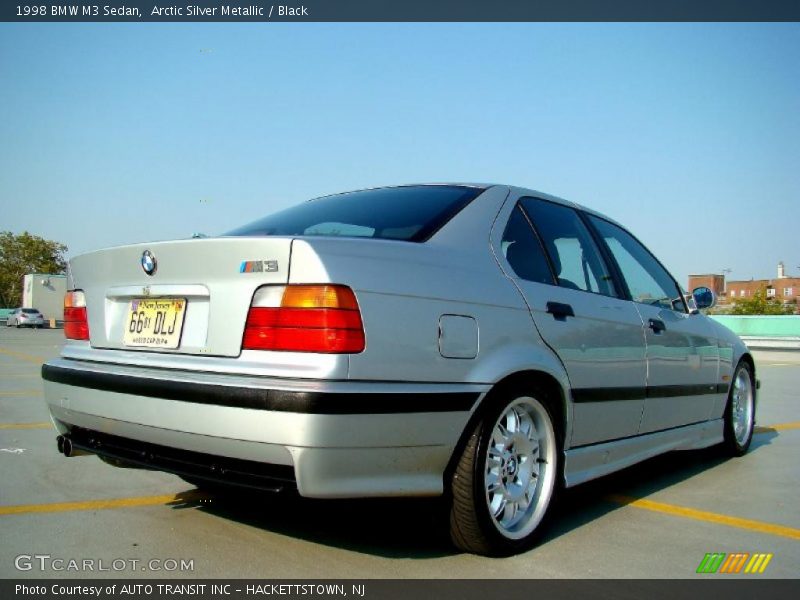 Arctic Silver Metallic / Black 1998 BMW M3 Sedan