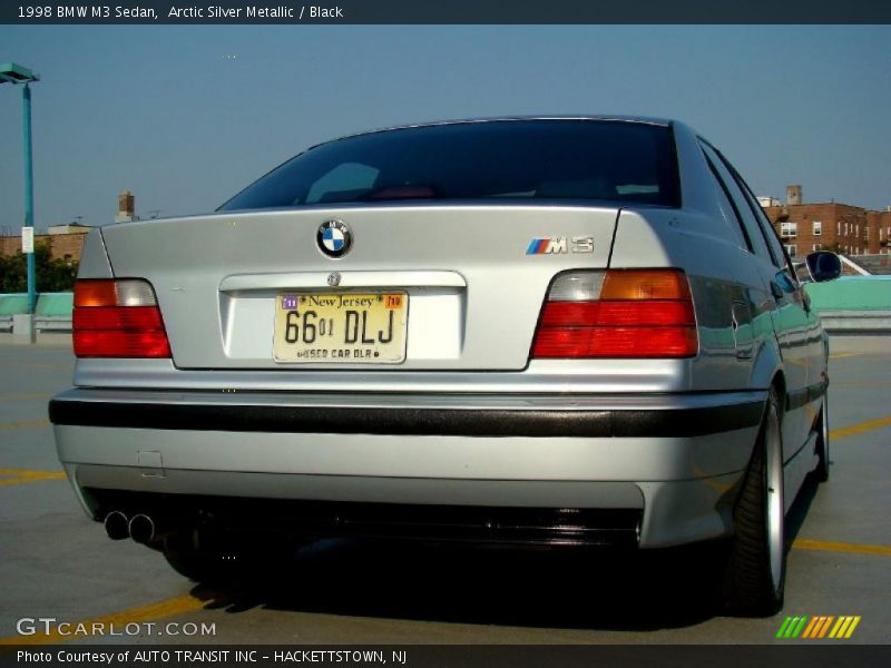 Arctic Silver Metallic / Black 1998 BMW M3 Sedan