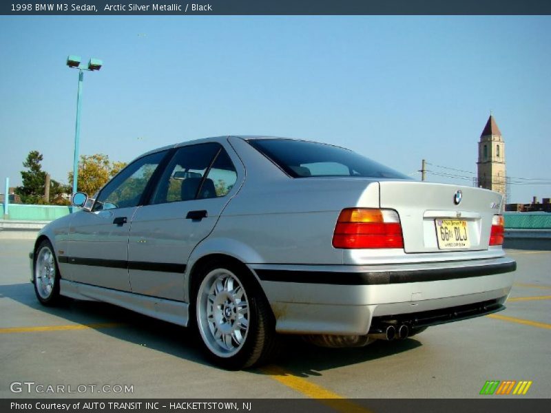 Arctic Silver Metallic / Black 1998 BMW M3 Sedan