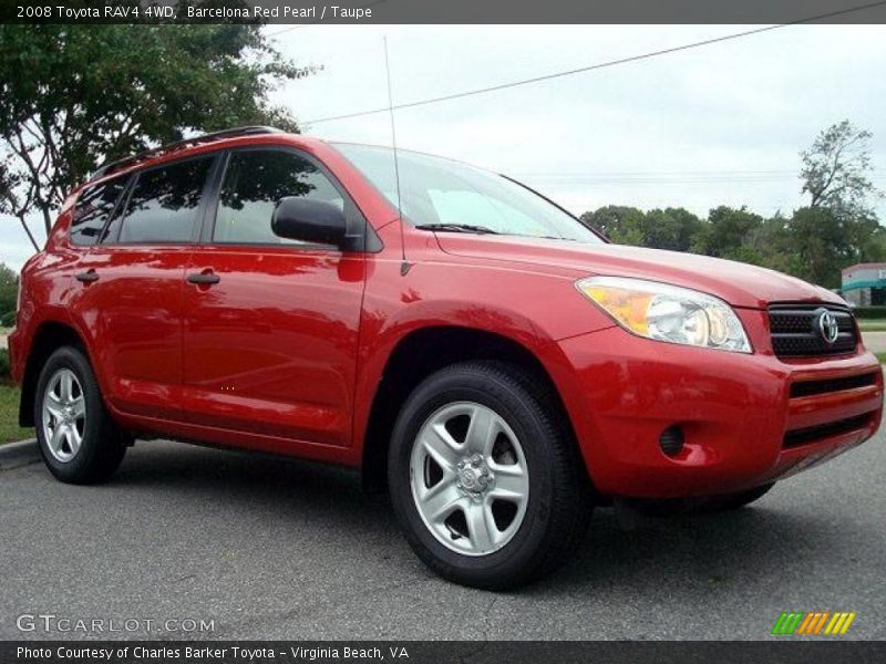 Barcelona Red Pearl / Taupe 2008 Toyota RAV4 4WD