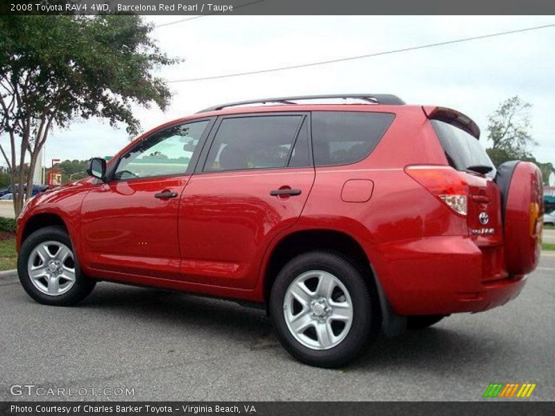 Barcelona Red Pearl / Taupe 2008 Toyota RAV4 4WD