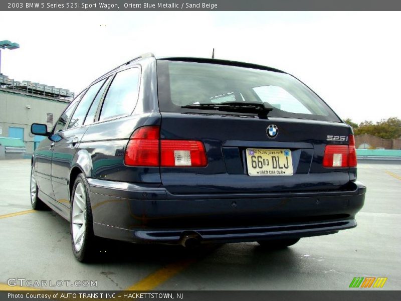 Orient Blue Metallic / Sand Beige 2003 BMW 5 Series 525i Sport Wagon