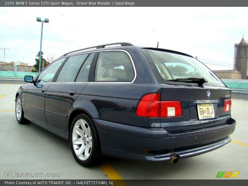 Orient Blue Metallic / Sand Beige 2003 BMW 5 Series 525i Sport Wagon