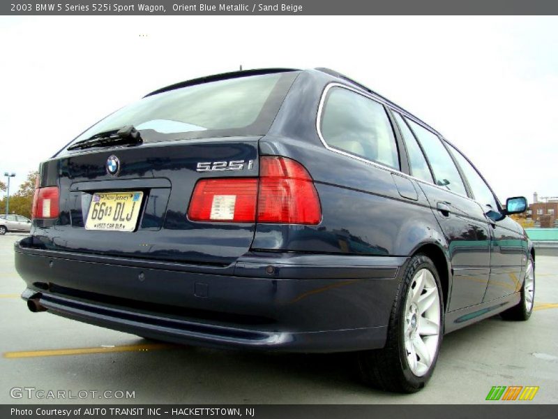 Orient Blue Metallic / Sand Beige 2003 BMW 5 Series 525i Sport Wagon