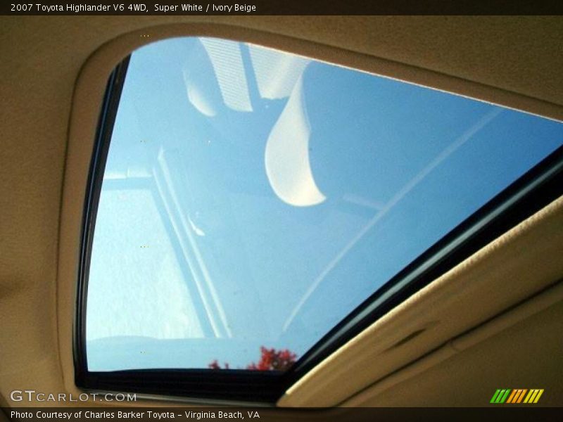 Super White / Ivory Beige 2007 Toyota Highlander V6 4WD