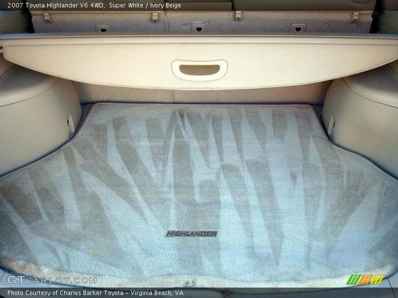 Super White / Ivory Beige 2007 Toyota Highlander V6 4WD