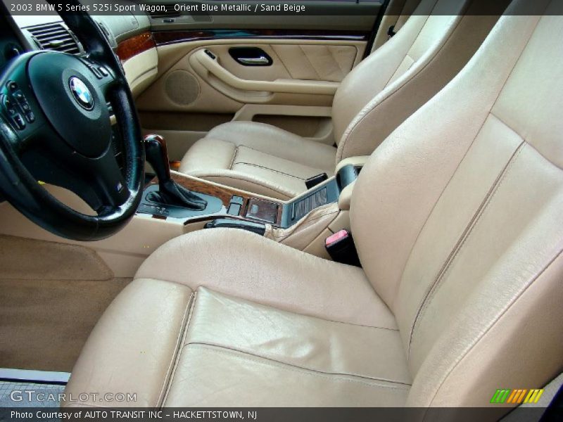 Orient Blue Metallic / Sand Beige 2003 BMW 5 Series 525i Sport Wagon