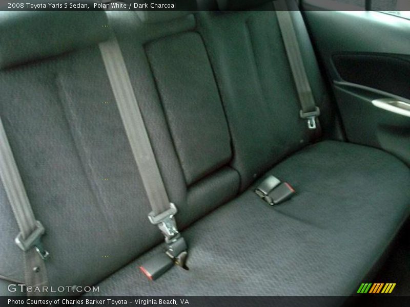 Polar White / Dark Charcoal 2008 Toyota Yaris S Sedan