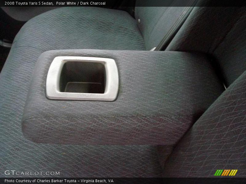 Polar White / Dark Charcoal 2008 Toyota Yaris S Sedan
