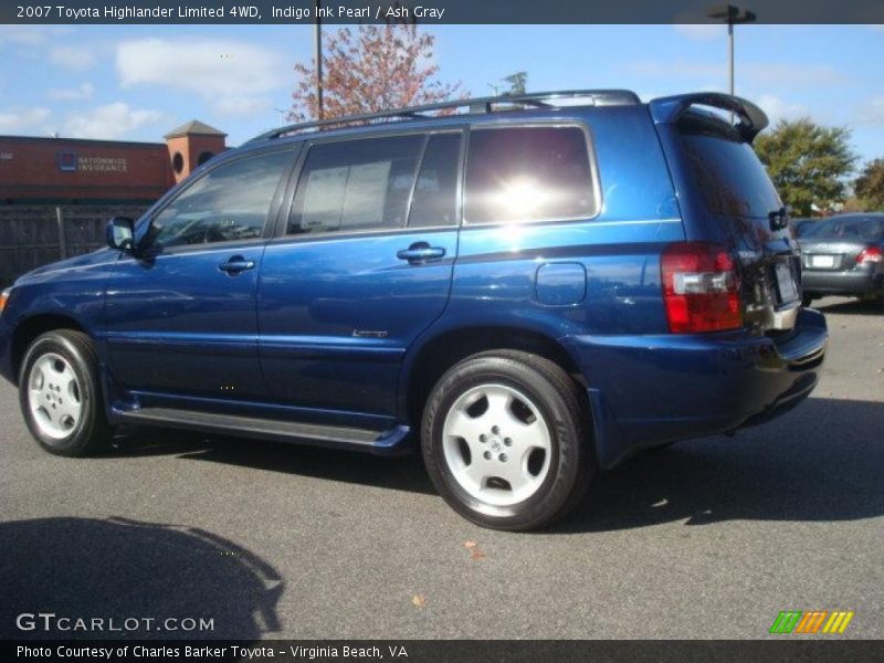 Indigo Ink Pearl / Ash Gray 2007 Toyota Highlander Limited 4WD