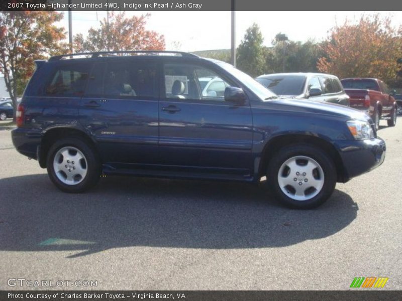 Indigo Ink Pearl / Ash Gray 2007 Toyota Highlander Limited 4WD