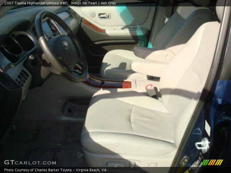 Indigo Ink Pearl / Ash Gray 2007 Toyota Highlander Limited 4WD