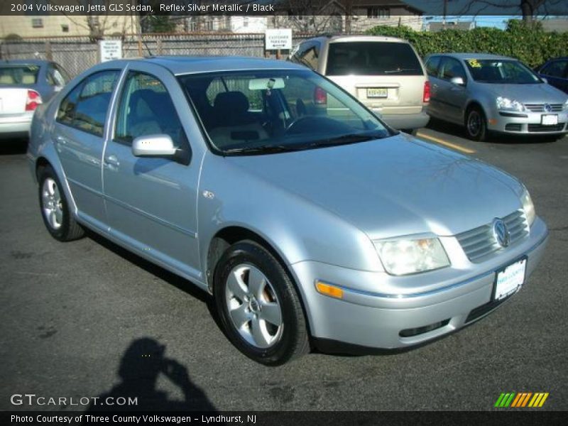 Reflex Silver Metallic / Black 2004 Volkswagen Jetta GLS Sedan