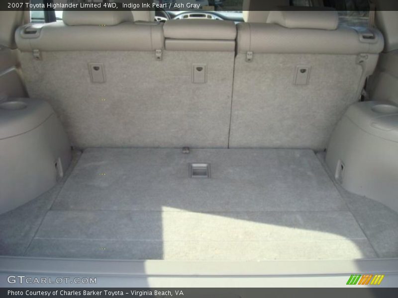 Indigo Ink Pearl / Ash Gray 2007 Toyota Highlander Limited 4WD