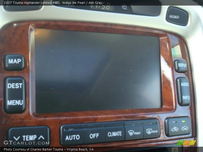 Indigo Ink Pearl / Ash Gray 2007 Toyota Highlander Limited 4WD