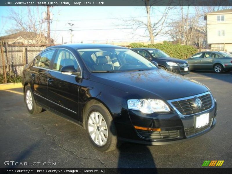 Deep Black / Black 2008 Volkswagen Passat Turbo Sedan