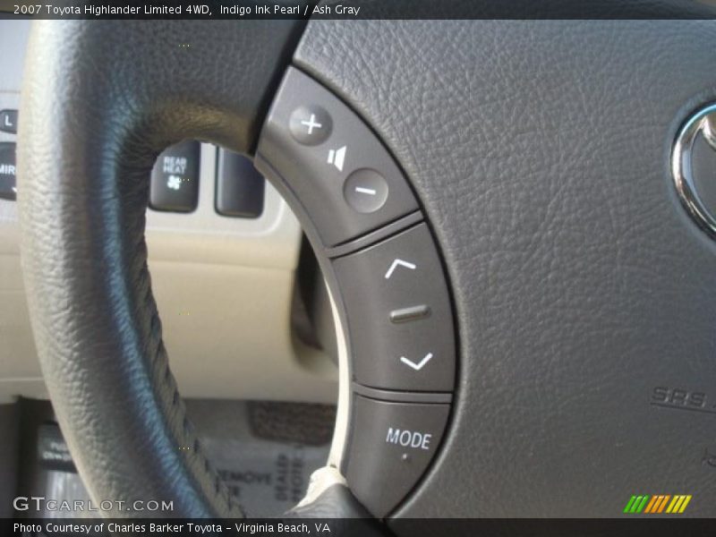 Indigo Ink Pearl / Ash Gray 2007 Toyota Highlander Limited 4WD