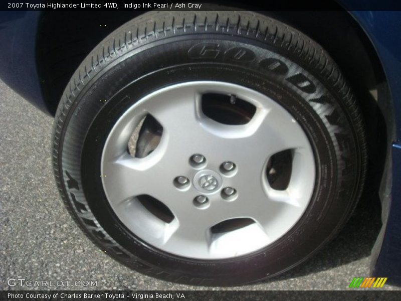 Indigo Ink Pearl / Ash Gray 2007 Toyota Highlander Limited 4WD