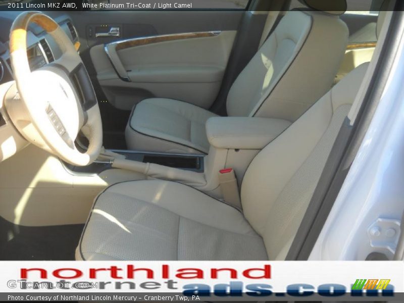 White Platinum Tri-Coat / Light Camel 2011 Lincoln MKZ AWD