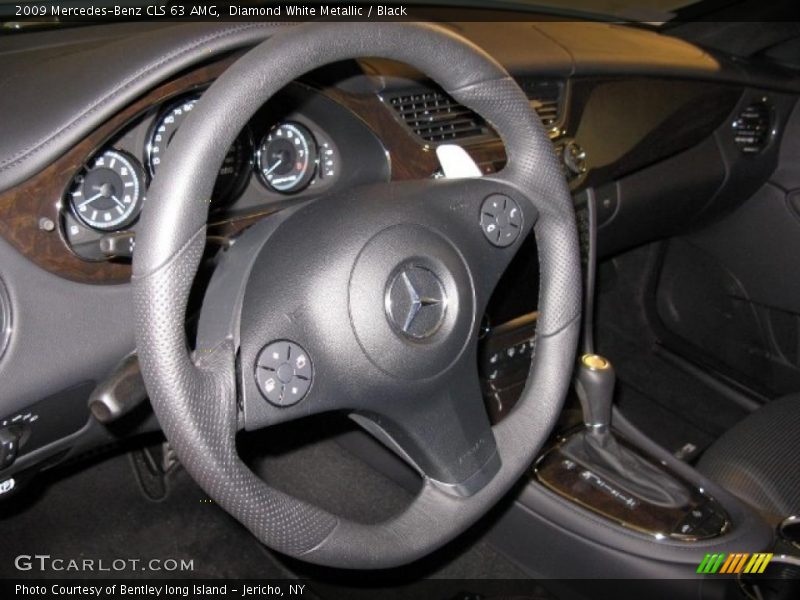 Diamond White Metallic / Black 2009 Mercedes-Benz CLS 63 AMG
