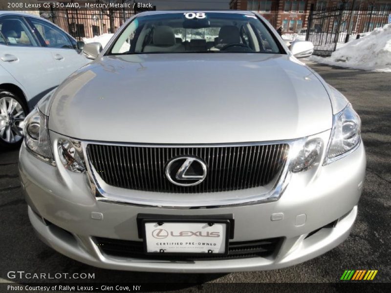 Mercury Metallic / Black 2008 Lexus GS 350 AWD