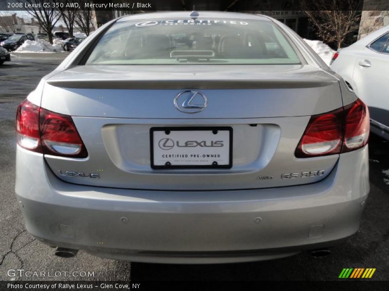Mercury Metallic / Black 2008 Lexus GS 350 AWD