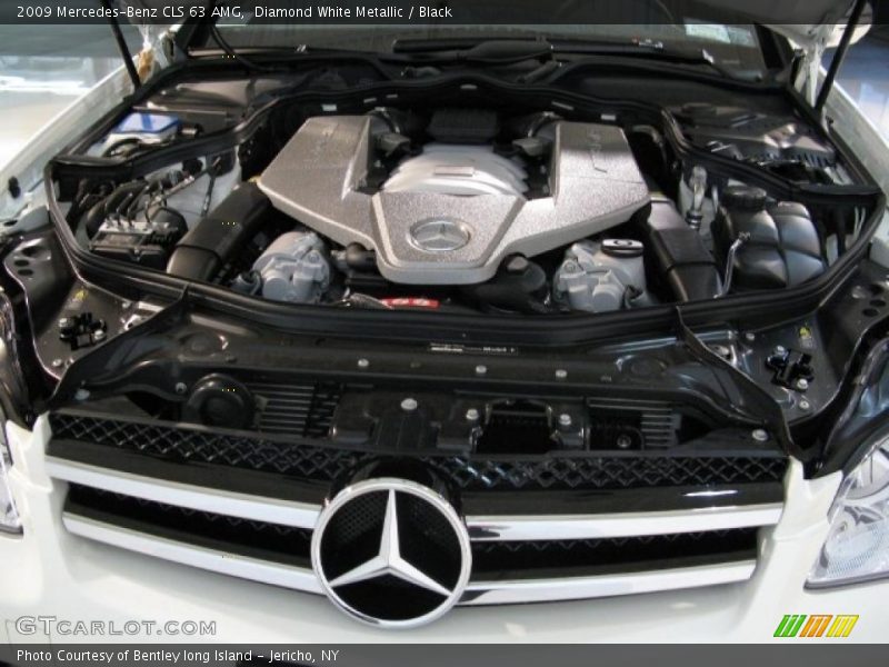 Diamond White Metallic / Black 2009 Mercedes-Benz CLS 63 AMG