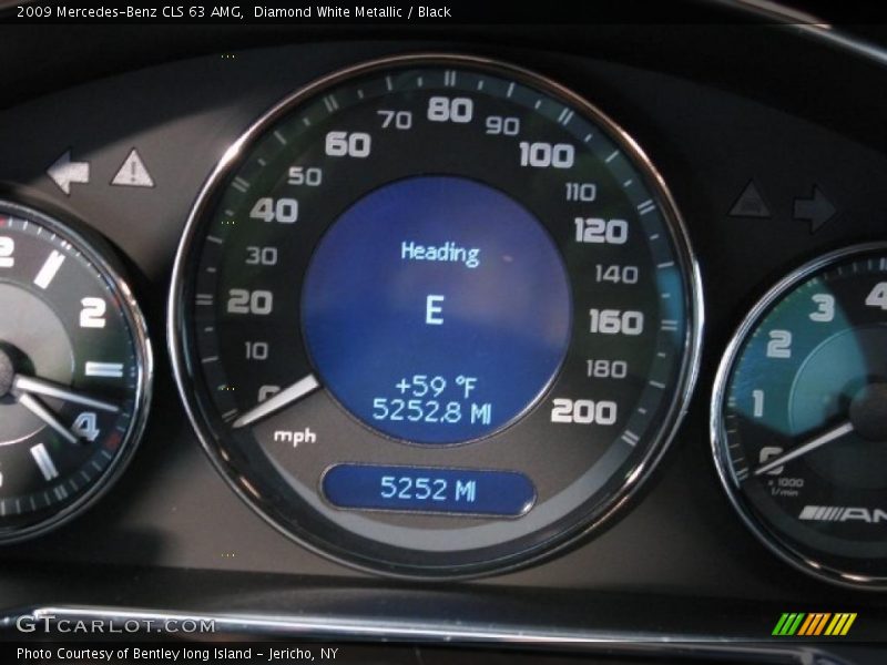 Diamond White Metallic / Black 2009 Mercedes-Benz CLS 63 AMG