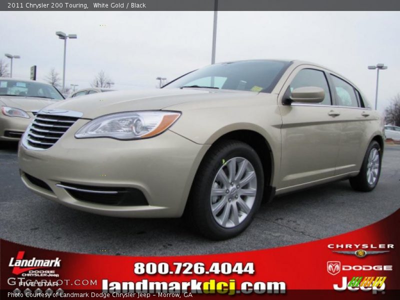 White Gold / Black 2011 Chrysler 200 Touring
