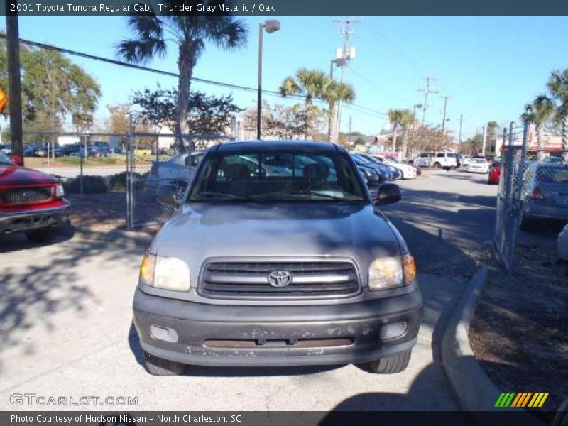 Thunder Gray Metallic / Oak 2001 Toyota Tundra Regular Cab