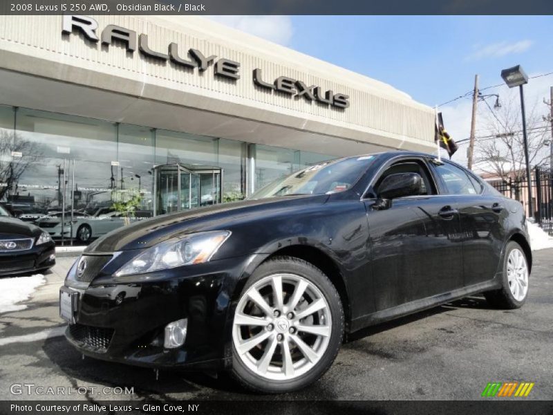 Obsidian Black / Black 2008 Lexus IS 250 AWD