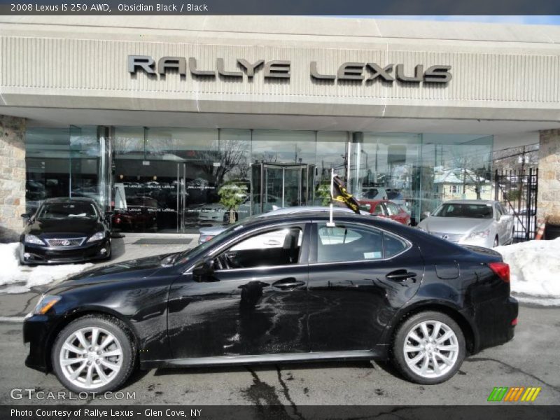 Obsidian Black / Black 2008 Lexus IS 250 AWD