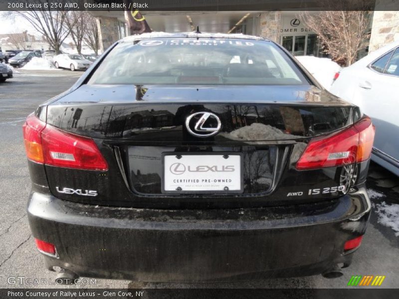 Obsidian Black / Black 2008 Lexus IS 250 AWD