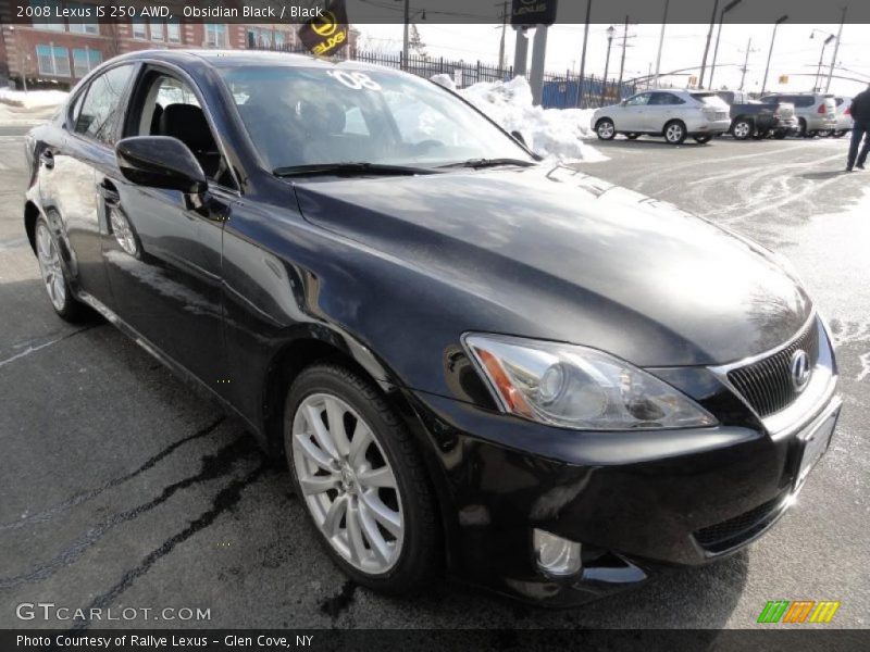 Obsidian Black / Black 2008 Lexus IS 250 AWD