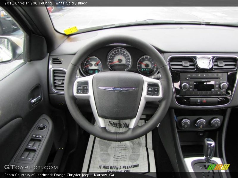 White Gold / Black 2011 Chrysler 200 Touring