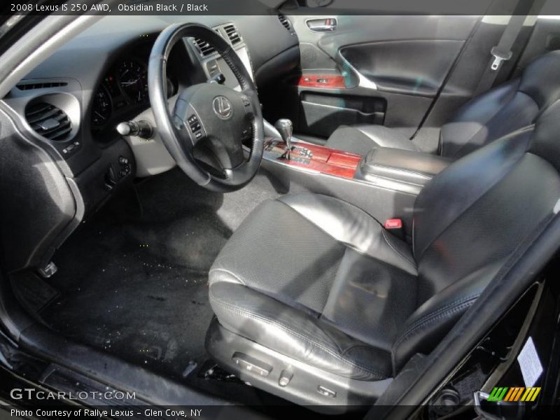 Obsidian Black / Black 2008 Lexus IS 250 AWD
