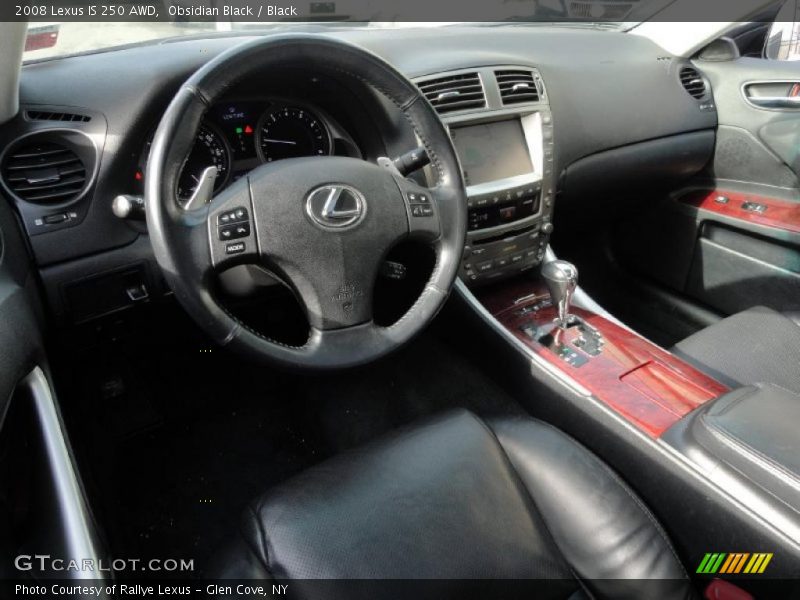 Obsidian Black / Black 2008 Lexus IS 250 AWD