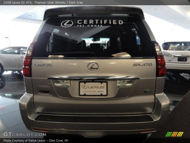 Titanium Silver Metallic / Dark Gray 2008 Lexus GX 470