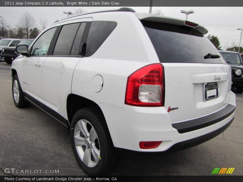 Bright White / Dark Slate Gray 2011 Jeep Compass 2.0 Latitude