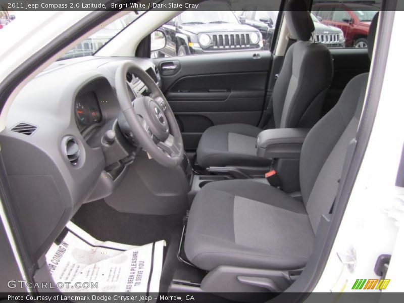 Bright White / Dark Slate Gray 2011 Jeep Compass 2.0 Latitude