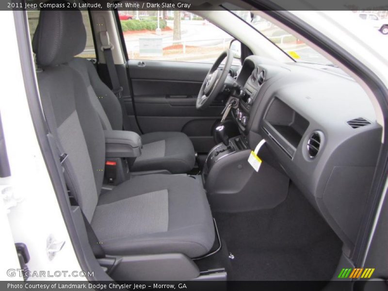 Bright White / Dark Slate Gray 2011 Jeep Compass 2.0 Latitude