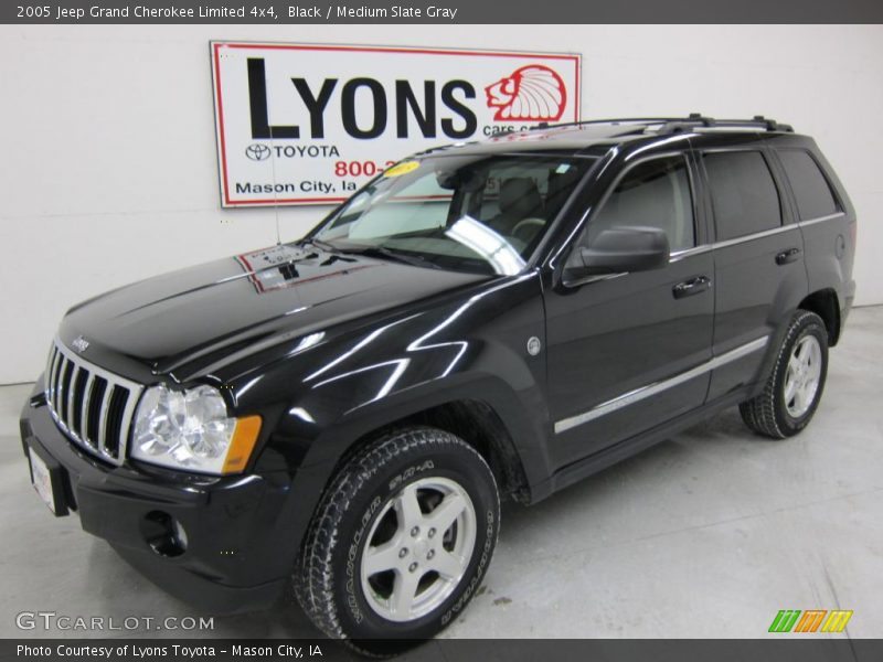 Black / Medium Slate Gray 2005 Jeep Grand Cherokee Limited 4x4