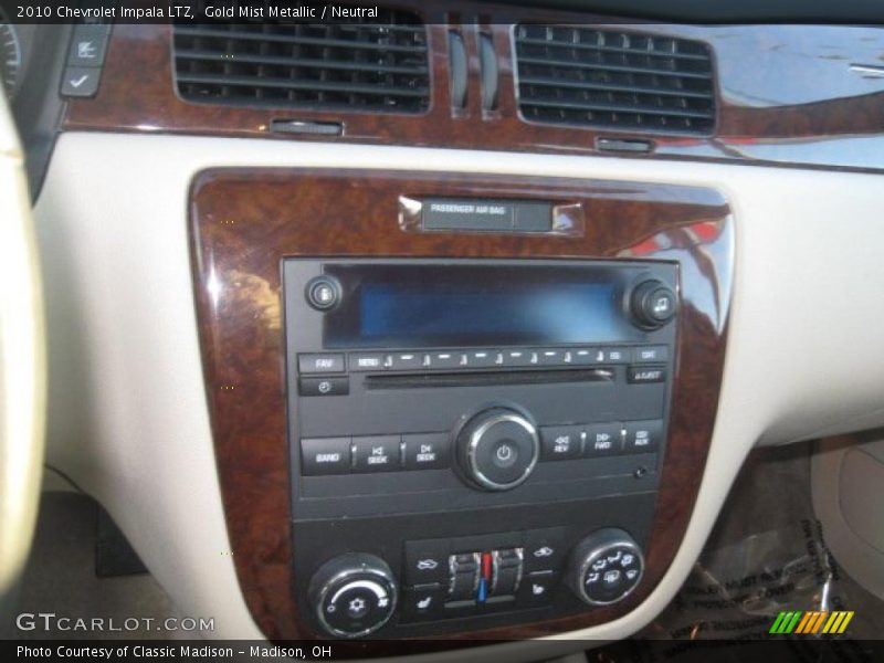 Gold Mist Metallic / Neutral 2010 Chevrolet Impala LTZ