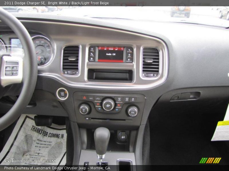 Dashboard of 2011 Charger SE