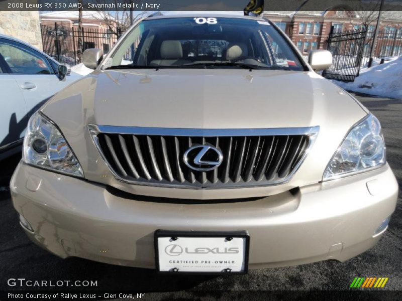 Savannah Metallic / Ivory 2008 Lexus RX 350 AWD