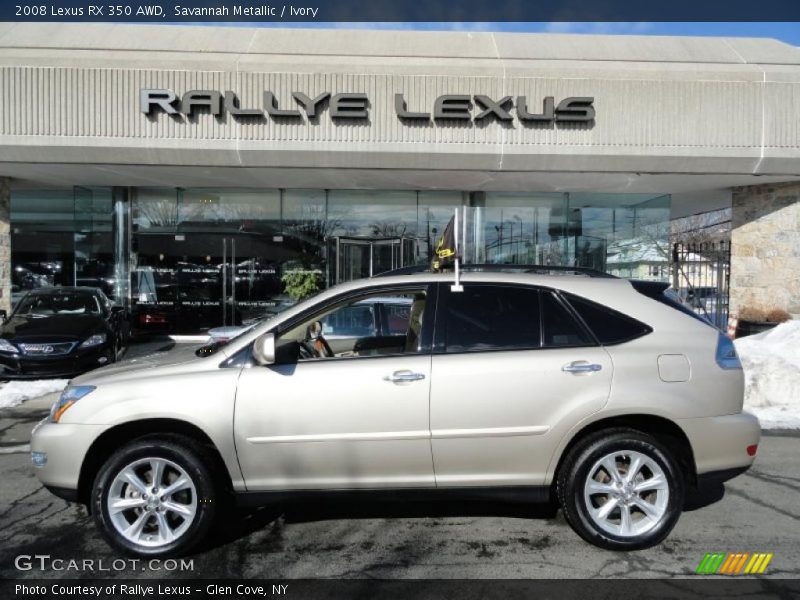 Savannah Metallic / Ivory 2008 Lexus RX 350 AWD