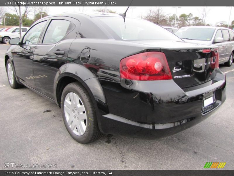 Brilliant Black Crystal Pearl / Black 2011 Dodge Avenger Express