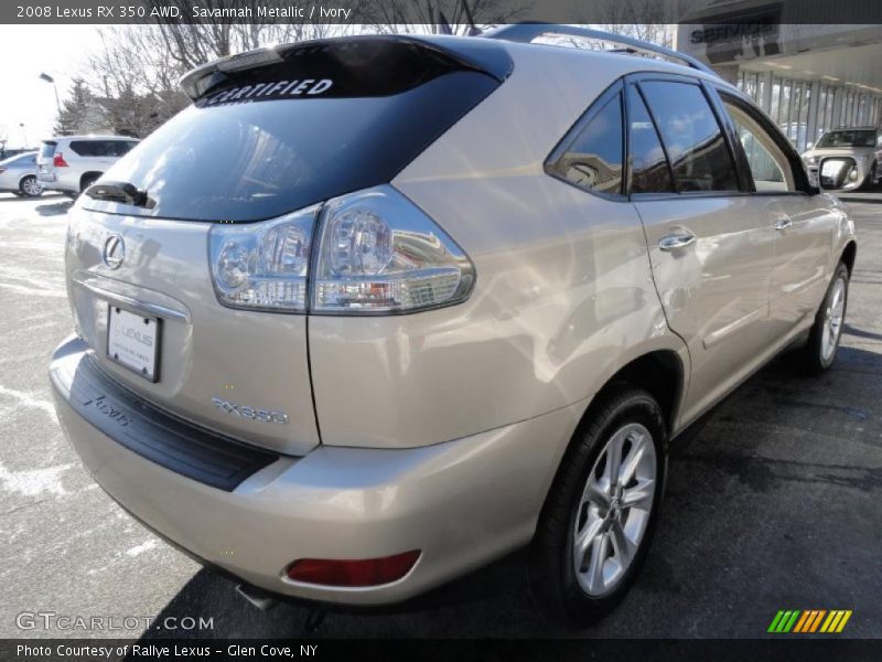 Savannah Metallic / Ivory 2008 Lexus RX 350 AWD