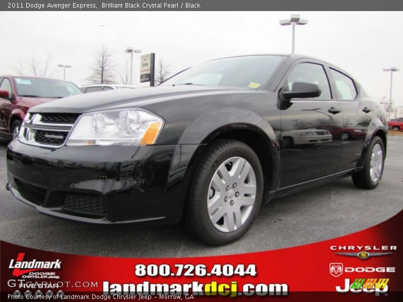 Brilliant Black Crystal Pearl / Black 2011 Dodge Avenger Express